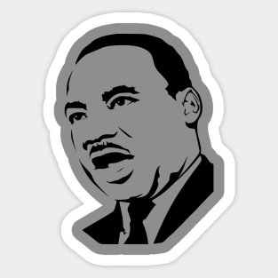 martin luther king stencil Sticker